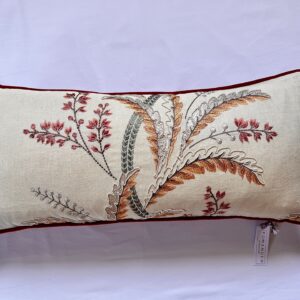 C&F Yellow raspberry embroidery velvet oblong