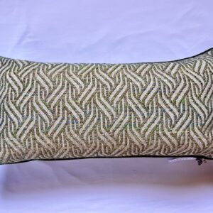 Green pure wool weave cushion
