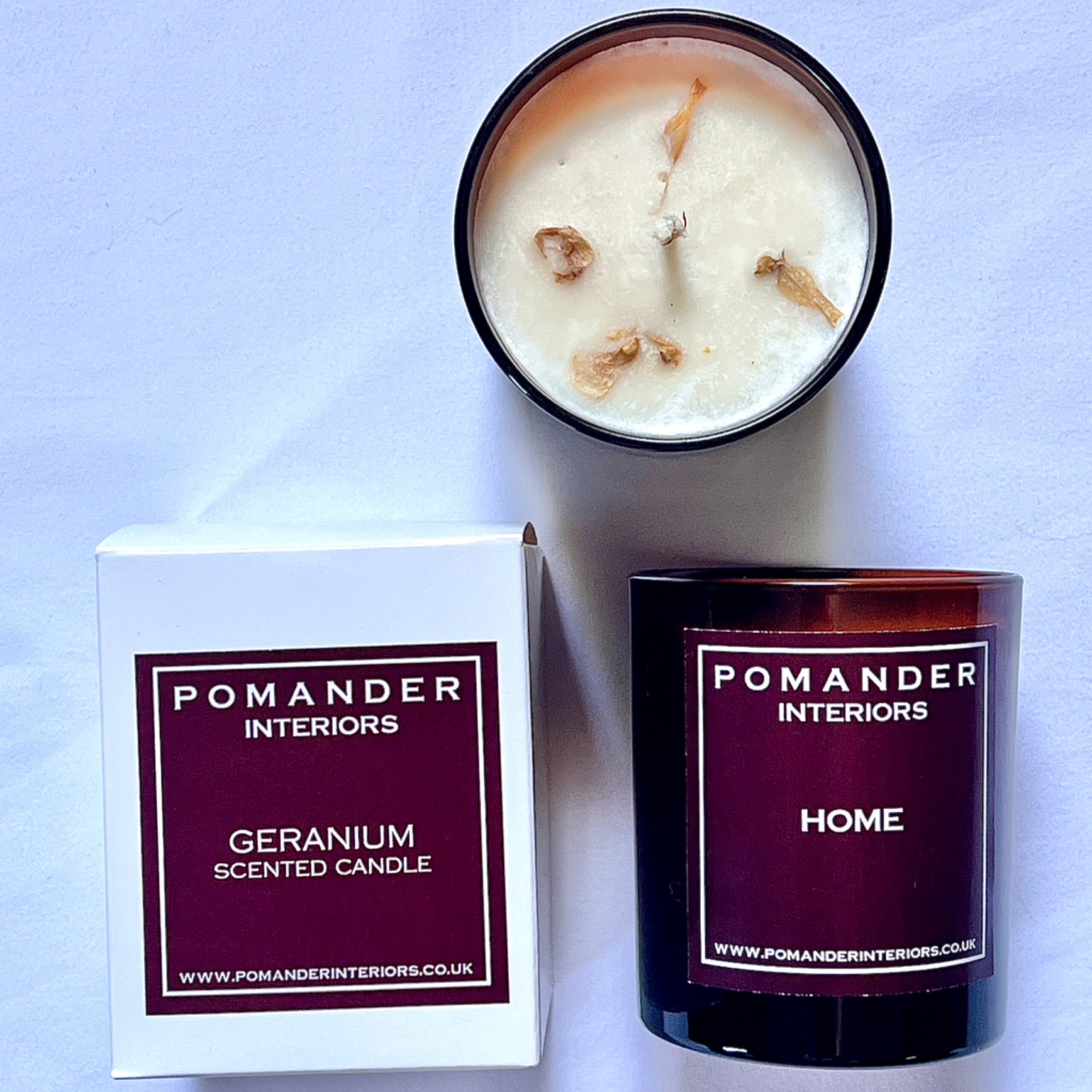 Geranium candle